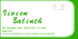 vivien balinth business card