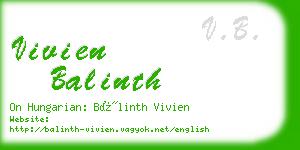 vivien balinth business card